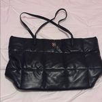 Victoria's Secret Victoria’s Secret Black Quilted Tote Bag Photo 0