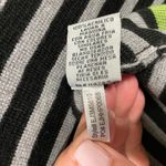 Eliza J  Green Black Gray Striped Long Sleeve Sweater Dress Womens Size Medium Photo 6