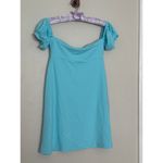 Susana Monaco NWT Revolve Vista Light Blue Babydoll Puff Sleeve Mini Dress Photo 2