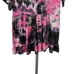 Oddi  Tie-Dye Ruffle Tiered Tunic Top Blouse Womens Size M Soft Knit Multicolor Photo 5