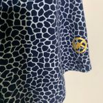 Michael Michael Kors Blue Giraffe Print T Shirt Dress Ruched Side Sz XL Photo 8