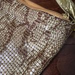Shea Shea Vintage Gold and Cream Metal Mesh Slouchy Shoulder Bag Purse Photo 2