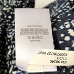 EXPRESS Portofino Slim Fit Puff Sleeve Shirt in Black/Blue Photo 6