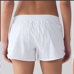 Lululemon  White / Barely Beige Hotty Hot Short II (Long 4") Photo 1