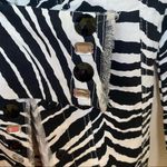 Just B embellished zebra print jacket Sz S Black Photo 3