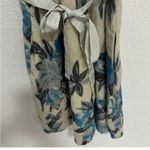 Free People  Dreamy Blue Floral Patchwork Dress Cream Appliqué Beaded Bodice XS Photo 7