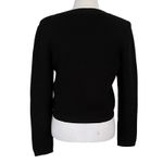 Catherine Malandrino  Favorites Size L Textured Cardigan Sweater Black Pockets Photo 1