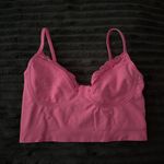 Aerie  Neon Pink Superchill Seamless Corset Bralette Photo 2