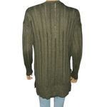 Hippie Rose  Olive ribbed open front cardigan Photo 4