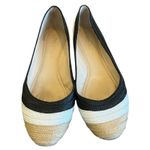 Enzo Angiolini  Bullseye Raffia Flats Slip On Ballet Color Block Size 8.5 Women's Photo 1