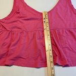 Abound  Pink Crop Top Sleeveless V Neck Casual‎ Tank Top Size L Photo 7