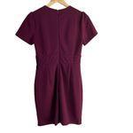 Lulus NWT  Marena Burgundy Short Sleeve Mini Dress Faux‎ Wrap Front, Size XS Photo 8
