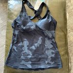 prAna  Layna Bra Tank Black Camo NWT Photo 1