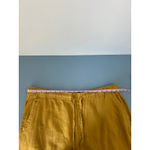 Old Navy  mustard yellow linen blend Pants wide leg size XL tall some wear Photo 5