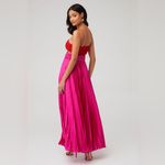 AMUR ($695) Elodie Gown in Red Rose & Magenta Photo 2