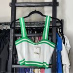 Show Me Your Mumu Below Deck Tank in Green Stripe Knit Photo 6