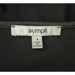 Sympli Shirt Womens 4 Black White Animal Print Satin Dolman Top Bold Edgy Unique Photo 6