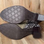 Vionic Naomi Snake Print Suede Ankle Boots Olive Green Buckle Accent Size 8.5 Photo 5