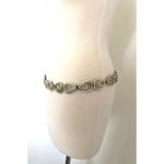 Vintage Gold Silver Stretchy Metal Belt 80's Retro Accessory Photo 3