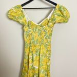 Free People  Sundrenched Floral Tiered Maxi Sundress in Butter Combo Size Medium Photo 7