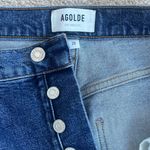 AGOLDE  Riley High Waist Denim Crop Jeans in Women's Size 28 Photo 5