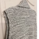 Loft  Women's Open Cardigan Sweater Vest Gray/White‎ XS/S EUC Photo 10