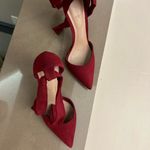 ALDO Heels Chic Red Ankle Strap Heels by . 8-perfect shape-hardly used! Photo 8