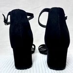 Candie's Black Faux Suede Block Heel Adjustable Ankle Strap 2 Inch Heels Shoes 6 Photo 8
