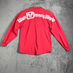 Disney  World Spirit Jersey Long Sleeve Graphic Tee Travel Red Orange Womens‎ XS Photo 2