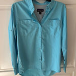 Patagonia  Womens Long Sleeve Button Up Shirt Blue XS/S Roll‎ Tab Photo 0