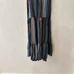 Outerknown  Cielo Black Gray Blue Stripe Organic Cotton Babydoll Dress XS Photo 6