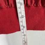 Anne Carson  Workshop Red Silk Floral Embroidered Bomber Jacket Women Sz M Photo 9