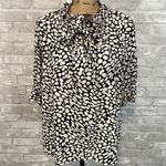 Who What Wear  Animal Print Tie Top Photo 0