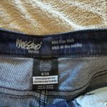 Mossimo Denim Shorts Women's 6/28 Blue Mid Rise Midi Powerstretch Casual Photo 1