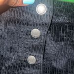 Wilfred Free Corduroy Black A-Line Button Down Mini Skirt size 8 Photo 2
