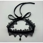 New Sexy Lace Flower Necklace for Women Gothic Punk Velvet Collar Choker Black W Photo 1