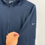Nike  Dri-FIT Full Zip Fleece Hoodie Women's Size Small Navy Blue Athletic Jacket Photo 1