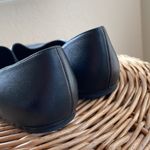 Vince  minimalist beautiful black leather square toe flats Photo 6