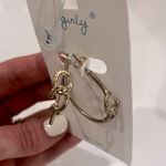 🌸Hammered hoops Gold Photo 1