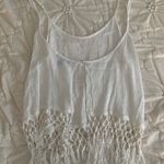Monteau 🔴 White Open Back Costume Fringe Top Photo 3