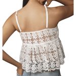 Anthropologie  Crochet Lace Top White NEW Photo 1