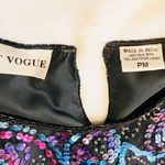 Night Vogue Black Sequin Dressy Top Photo 4