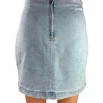 Wild Fable Blue Light Wash High Waist Mini Side Slit Denim Jean Skirt Size 4 Photo 2