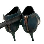 Vince Rare Teal Leather Back Zip Bootie, Sz 6 Photo 9