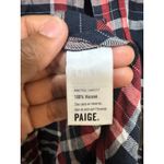 Paige Women's Sleeveless Button Up Flannel Plaid Shirt Blouse Top Large Photo 4
