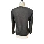 Maison Lurex Paris Sheer Metallic Shirt Women’s Size Small Black Gold Photo 3