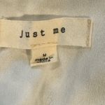 Just Me  Embroidered Lace white/Blue Floral Midi Dress size Medium Photo 9