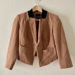 Trouvé Cropped Wool Blazer, tan/black Size XS Photo 1