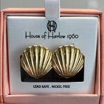 House of Harlow 1960 | Seashell Earrings 🐚 Gold Photo 0