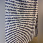 Chico's NWT Blue White Stripe Sequin Relaxed Sleeveless Tank Top xl/16 size 3 Photo 4